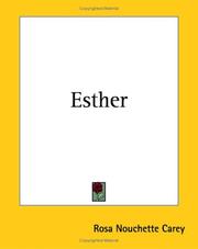 Cover of: Esther by Rosa Nouchette Carey, Rosa Nouchette Carey