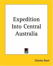 Cover of: Expedition Into Central Australia by Charles Sturt