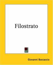 Cover of: Filostrato by Giovanni Boccaccio
