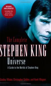 Cover of: The Complete Stephen King Universe by Stanley Wiater, Nancy Holder, Hank Wagner