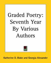 Cover of: Graded Poetry by Katherine D. Blake, Georgia Alexander