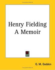 Cover of: Henry Fielding by G. M. Godden, G. M. Godden