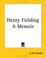 Cover of: Henry Fielding