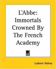 Cover of: L'abbe by Ludovic Halévy