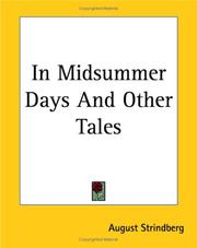 Cover of: In Midsummer Days And Other Tales by August Strindberg