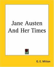 Cover of: Jane Austen And Her Times by Geraldine Edith Mitton, Geraldine Edith Mitton