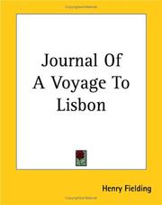 Cover of: Journal Of A Voyage To Lisbon by Henry Fielding