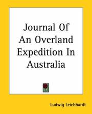 Cover of: Journal Of An Overland Expedition In Australia