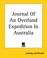 Cover of: Journal Of An Overland Expedition In Australia