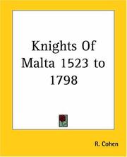 Cover of: Knights Of Malta 1523 To 1798