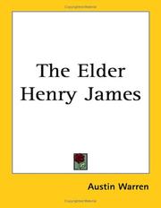 The elder Henry James by Austin Warren