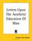 Cover of: Letters Upon The Aesthetic Education Of Man