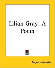 Cover of: Lilian Gray: A Poem