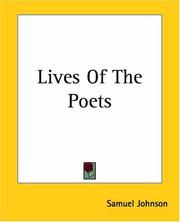 Cover of: Lives Of The Poets by Samuel Johnson undifferentiated