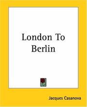 Cover of: London To Berlin