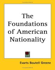 Cover of: The Foundations of American Nationality