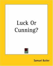 Cover of: Luck Or Cunning? by Samuel Butler