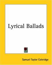 Cover of: Lyrical Ballads by William Wordsworth, Samuel Taylor Coleridge, William 1770-1850 Wordsworth, Thomas Hutchinson, Samuel Taylor Coleridge