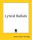 Cover of: Lyrical Ballads