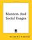 Cover of: Manners And Social Usages