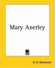 Cover of: Mary Anerley by R. D. Blackmore
