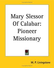 Cover of: Mary Slessor Of Calabar by W. P. Livingstone