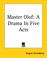 Cover of: Master Olof