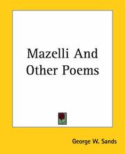 Mazelli, and Other Poems by George W. Sands