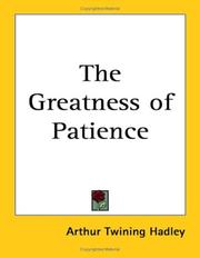 Cover of: The Greatness of Patience