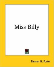 Cover of: Miss Billy by Eleanor Hodgman Porter