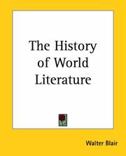 Cover of: The History of World Literature