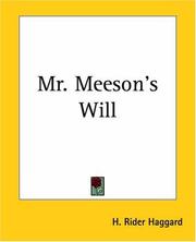 Cover of: Mr. Meeson