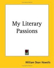 Cover of: My Literary Passions by William Dean Howells