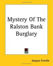 Cover of: Mystery Of The Ralston Bank Burglary