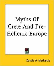 Cover of: Myths Of Crete And Pre-hellenic Europe