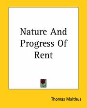 Cover of: Nature And Progress Of Rent