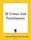 Cover of: Of Crimes And Punishments