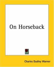 Cover of: On Horseback | Charles Dudley Warner