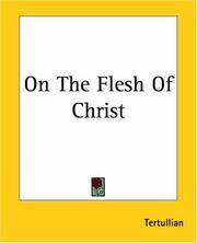 Cover of: On The Flesh Of Christ