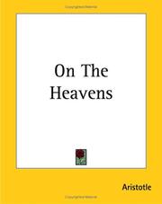 Cover of: On The Heavens by Aristotle