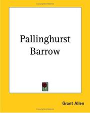 Cover of: Pallinghurst Barrow by Grant Allen