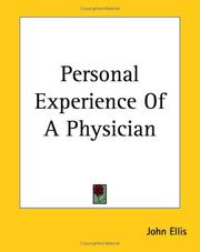 Cover of: Personal Experience Of A Physician | John Ellis