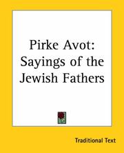 Cover of: Pirke Avot: Sayings of the Jewish Fathers