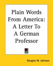 Cover of: Plain Words From America | Douglas W. Johnson