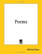 Cover of: Poems by Wilfred Owen - undifferentiated