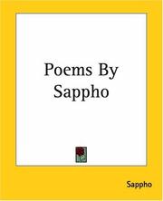 Cover of: Poems By Sappho