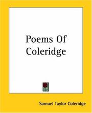 Cover of: Poems Of Coleridge by Samuel Taylor Coleridge