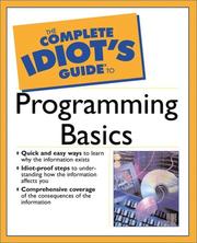 Cover of: The Complete Idiot's Guide to Programming Basics