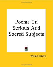 Cover of: Poems On Serious And Sacred Subjects