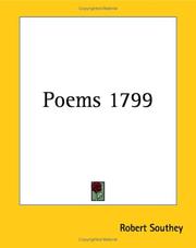 Cover of: Poems 1799 by Robert Southey